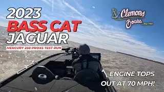 2023 Bass Cat Jaguar with Mercury 250 ProXS Test Run!