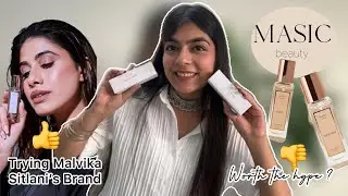 I Tried Masic Beauty by Malvika Sitlani ( @ThatGirlInVogue ) 🪔✨| #Diwalog2023 Day 1