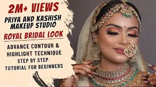 How to do Royal Bridal Look Advance Contour & Highlight Technique|@pkmakeupstudio |MAKEUP Tutorial