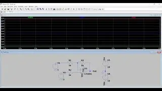 Subtractor using op-amp in LTspice (Design and simulation)
