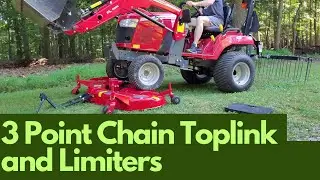 3 Point Chain Limiter, Flexible Top Link, 2326 Mower Deck Removal and Install