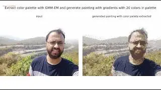 Generate painting | Color palette extraction | GMM-EM | python