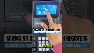 Change descriptor programming method on SAM4s NR-500 series cash registers. #shorts #work  #tutorial