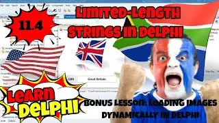 Learn Delphi Programming | Unit 11.4| Fixed-length Strings | Dynamically Loading Images in Delphi
