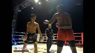 Bakat baru,dua bulan belajar muaythai terus ke Gelangang.