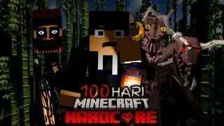 100 Hari Di Minecraft Hardcore jungle only Tapi Hutan Angker