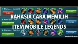 Tips dan cara mengatur item pada mobile legends !!!