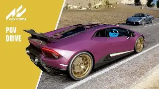 Lamborghini Huracan Performante POV Drive in 2-Way Traffic at Tajo – Assetto Corsa Mod