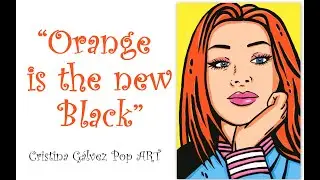 Aprender a dibujar y pintar un retrato #112 / Retrato en estilo Pop Art Comic desde 0