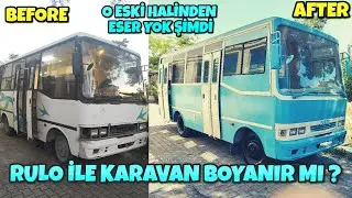 WE PAINTED THE CARAVAN - HOW MUCH WE SPENDED ON PAINTING THE CARAVAN - WHAT PAINT WE USE -
