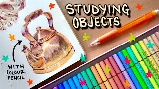 HOW I DRAW OBJECTS - from sketch to finish and I yap it up the entire time