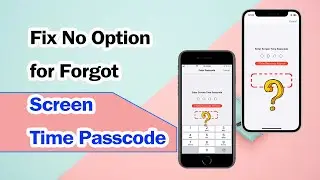 No Option For Forgot Screen Time Passcode Fixed [2025 Updated Guide]