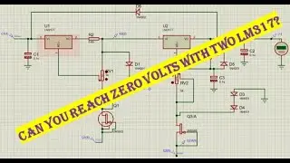 Can you reach zero Volts with two LM317?