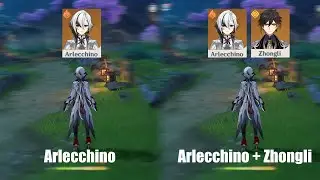 How Much Does Zhongli Buff Arlecchino? || Genshin Impact
