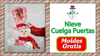 ⛄#Nieve #Cuelga #Puertas - #Tutorial #Navideño🎄
