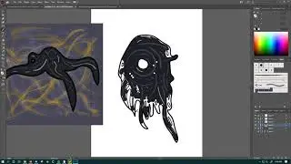 Prey (2017) Telepath digital drawing timelapse