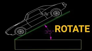 🔥Rotate command in autocad!🔥! how to rotate object