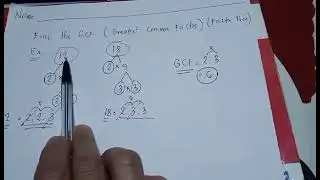 FINDING GCF USING FACTOR TREE METHOD[Greatest Common Factor ]