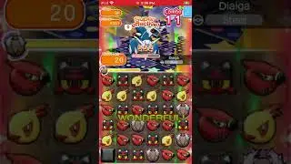 Pokemon Shuffle Mobile - Dialga Pre-Stage 106 ITEMLESS S Rank