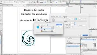 Trick to change color of flat placed vector file in InDesign