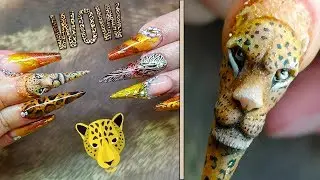 3D LEOPARD FACE - ANIMAL PRINT FULL SET