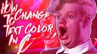 How to Change Text and Background Color in C programing | Dank Noob |