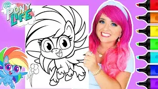 Coloring My Little Pony Rainbow Dash Coloring Page | Caliart Markers