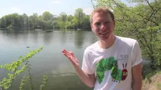 Sunny Berlin spring day at Weißersee