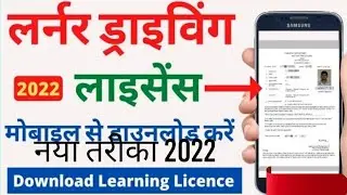 How do I download my learner licence from parivahan?