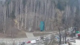Перекрёсток у строящегося музея