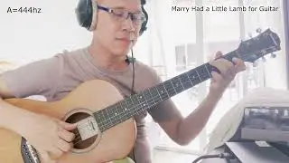 Marry Had a Little Lamb for Guitar arr. by ccpw, free music sheet