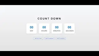 🛠️ Create a Countdown Timer App with HTML, JavaScript & Bootstrap ||  ⏳Day-Hour-Minute-Second Setup