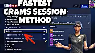 BEST AND FASTEST METHOD TO COMPLETE CRAM SESSION EVENT| FORTNITE SAVE THE WORLD