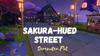 Sakura-Hued Street | Serenitea Pot | Genshin Impact