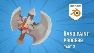 Hand PAINTING a 3D AXE in BLENDER || Part 2
