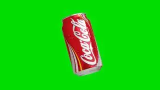 Coca Cola Can | Green Screen Background
