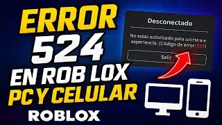 ✅HOW TO SOLVE ERROR 524 ROBLOX PC OR MOBILE