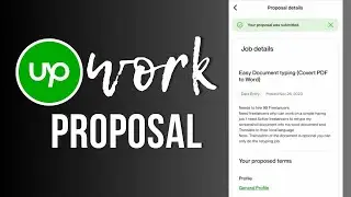 How To Submit Upwork Proposal | Send Effective Upwork Proposal | 2024
