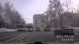 ДТП Уфа 24 01 2014 занесло