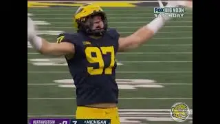 2021 Michigan Football Aidan Hutchinson Single Season Sack Record