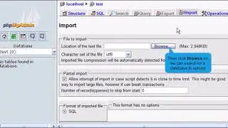 15) Managing MySQL databases with phpMyAdmin in Direct Admin