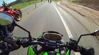 RACHA ENTRE CB1000r  VS KAWASAKI Z1000 QUEM LEVOU?