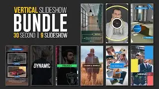 9 Vertical Slideshow Bundle - Premiere Pro (MOGRT)