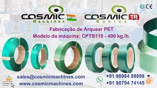 Linha completa para fabricação de fita de arquear em PET