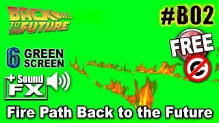 Fire Path Back to the Future Green Screen 3D