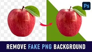 How to remove fake png background in photoshop