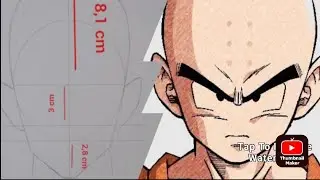 Tutorial | Drawing Kuririn from Dragonball Z #anime
