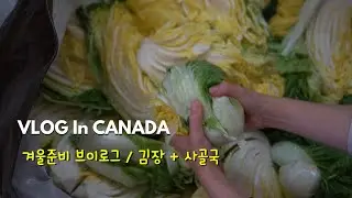[Eng] Vlog in Ottawa, Canada / 캐나다 오타와에서 겨울 준비하는 브이로그 / 랜지후드 셀프로 갈기 / 김장 20포기 / 사골국 끓이기