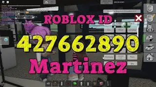 MARTINEZ Roblox Song Codes