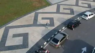 DJI Spark Spiral fly Stadium Sarawak